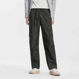 Semir Men Pants Loose Straight Outdoor Cargo Knee Pleat Drawstring Waist Utility Casual Autumn Trousers Daily Wear 2026