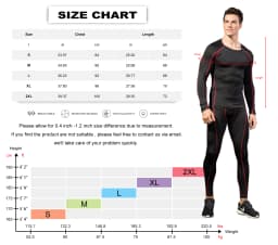 LANBAOSI 3 Pack Men's Long Sleeve Compression Shirt Quick Drying Workout Undershirt Athletic Base Layer Tights for Running