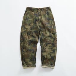 Cargo casual pants men's Japanese style outdoor multi-pocket loose retro elastic waist profile straight drum camouflage pants
