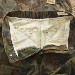 Cargo casual pants men's Japanese style outdoor multi-pocket loose retro elastic waist profile straight drum camouflage pants