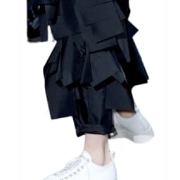 WVGA Spring Autumn New Men's Dark Style Irregular Design Trendy Punk Skirts Pants Niche Chic Casual Slim-Fit Trousers Ins W27579
