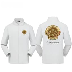 Men 3‑in‑1 Detachable Jacket Windproof Waterproof Windbreaker E‑sports Theme Warm Coat For Game Fans Outdoor Hiking‑Wear
