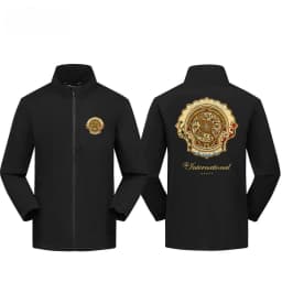 Men 3‑in‑1 Detachable Jacket Windproof Waterproof Windbreaker E‑sports Theme Warm Coat For Game Fans Outdoor Hiking‑Wear