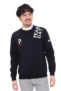 Japanese and Korean PEARLYGATES Men's Golf Round-Neck Long Sleeve Pure Cotton Sweatshirt Autumn Golf Casual Sportswear Jacket