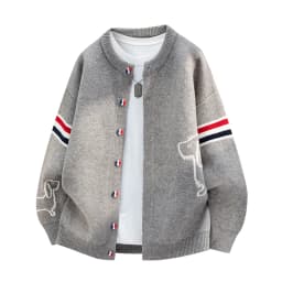 New Autumn Winter Men Long-Sleeved Knitted Shirt Jacket Single-Breasted Quality Cardigan Casual Fashion Comfort Men's Clothing