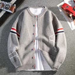New Autumn Winter Men Long-Sleeved Knitted Shirt Jacket Single-Breasted Quality Cardigan Casual Fashion Comfort Men's Clothing