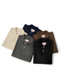 Men's Classic Cotton Polo Shirt Short Sleeve Casual Solid Color Lapel Tee Summer Breathable Slim Fit Tops