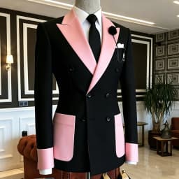 Formal Men's Suits 2 Piece Blazer Pants Double Breasted Peak Lapel Wedding Groomsmen Tuxedos Luxury High Quality Male Clothing
