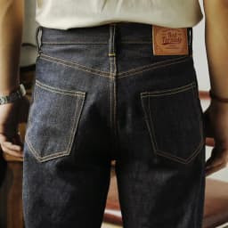 55501 Red Tornado Super Quality Indigo Selvage Unwashed Pants Loose Fitting Unsanforized Raw Denim Jean 14oz