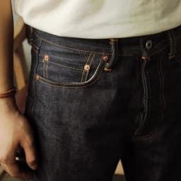 55501 Red Tornado Super Quality Indigo Selvage Unwashed Pants Loose Fitting Unsanforized Raw Denim Jean 14oz