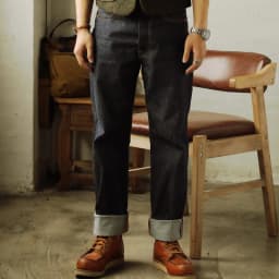 55501 Red Tornado Super Quality Indigo Selvage Unwashed Pants Loose Fitting Unsanforized Raw Denim Jean 14oz
