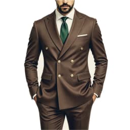 Men's Peak Lapel Double Breasted Golden Button Flap Pocket Business Commute Suit Men Trending Luxury Formal Slim Fit Groom Suit