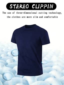 10-Piece Custom-Made Quick-Drying Short-Sleeved T-Shirts for Men. DIY Upload Pictures with Logos and Text Prints
