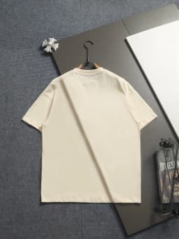 Men's Beach Print Pure Cotton T-Shirt Sporty and Casual Women's T-Shirt
