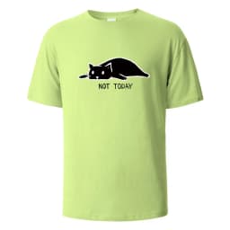 Not Today Funny Printed T-shirts For Men 100% Cotton Summer Breathable Comfortable Tops Short-Sleeved O-neck Basic Men Clothing
