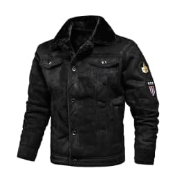 New Winter Men Leather and Fur Integrated Jackets and Coats New Fashion Male Fleece Warm Bomber Jackets Slim Fit Jaquetas 4XL