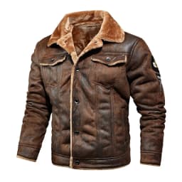New Winter Men Leather and Fur Integrated Jackets and Coats New Fashion Male Fleece Warm Bomber Jackets Slim Fit Jaquetas 4XL