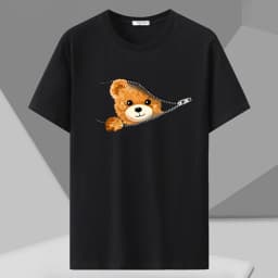 6XL 7XL 8XL Men's Tees Casual Loose Cartoon Printed T-shirt Plus Size 180kg Suitable Men Oversized Tops Boy Teen Fashion Clothes