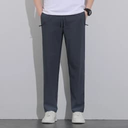 Breathable Men's Casual Pants Quick Dry Straight Elastic Waist Jogger Sweatpants Korean Classic Sport Trousers Plus Size 8XL 9XL