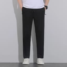 Breathable Men's Casual Pants Quick Dry Straight Elastic Waist Jogger Sweatpants Korean Classic Sport Trousers Plus Size 8XL 9XL