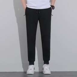 Breathable Men's Casual Pants Quick Dry Straight Elastic Waist Jogger Sweatpants Korean Classic Sport Trousers Plus Size 8XL 9XL