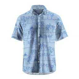 Men's Shirt Short Sleeve Plaid Bicycle Print Button Shirt Summer Beach Shirt Camping Shirt Men's Short Sleeve Shirt