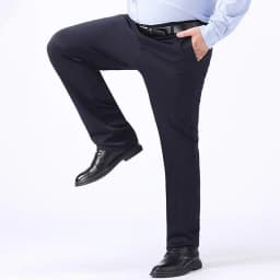Plus Size 48 50 52 Mens Black Long Pants Casual Business Suit Pants