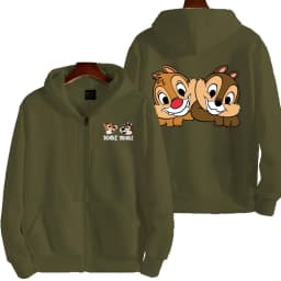 Chip 'n' dale Anime Spring and Autumn Men's New Zipper Hoodie Women's Pullover Couple Outdoor Sports Top Free Shipping