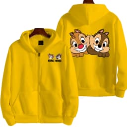 Chip 'n' dale Anime Spring and Autumn Men's New Zipper Hoodie Women's Pullover Couple Outdoor Sports Top Free Shipping