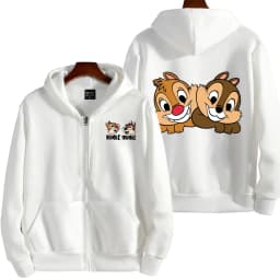 Chip 'n' dale Anime Spring and Autumn Men's New Zipper Hoodie Women's Pullover Couple Outdoor Sports Top Free Shipping