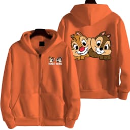 Chip 'n' dale Anime Spring and Autumn Men's New Zipper Hoodie Women's Pullover Couple Outdoor Sports Top Free Shipping