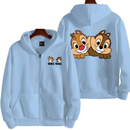 Chip 'n' dale Anime Spring and Autumn Men's New Zipper Hoodie Women's Pullover Couple Outdoor Sports Top Free Shipping