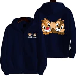 Chip 'n' dale Anime Spring and Autumn Men's New Zipper Hoodie Women's Pullover Couple Outdoor Sports Top Free Shipping