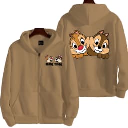 Chip 'n' dale Anime Spring and Autumn Men's New Zipper Hoodie Women's Pullover Couple Outdoor Sports Top Free Shipping