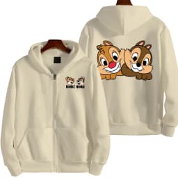 Chip 'n' dale Anime Spring and Autumn Men's New Zipper Hoodie Women's Pullover Couple Outdoor Sports Top Free Shipping