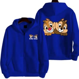 Chip 'n' dale Anime Spring and Autumn Men's New Zipper Hoodie Women's Pullover Couple Outdoor Sports Top Free Shipping