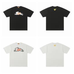 HUMAN MADE 2026 New Japanese Bamboo Cotton Summer Short Sleeved T-shirt with Animal Print