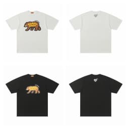 HUMAN MADE 2026 New Japanese Bamboo Cotton Summer Short Sleeved T-shirt with Animal Print
