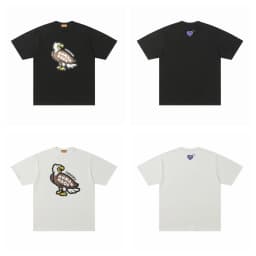 HUMAN MADE 2026 New Japanese Bamboo Cotton Summer Short Sleeved T-shirt with Animal Print