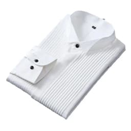 Men's Slim Fit Long Sleeve Dress Shirt, Formal Casual Button Down Shirt in Black White Pink for Business Wedding Party
