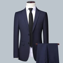2026 High Quality Men's Solid Color Smart Casual Business Single Suit For Wedding Banquet Groom Best Man Fashion Trend