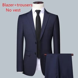 2026 High Quality Men's Solid Color Smart Casual Business Single Suit For Wedding Banquet Groom Best Man Fashion Trend