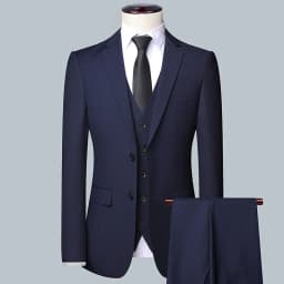 2026 High Quality Men's Solid Color Smart Casual Business Single Suit For Wedding Banquet Groom Best Man Fashion Trend
