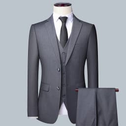 2026 High Quality Men's Solid Color Smart Casual Business Single Suit For Wedding Banquet Groom Best Man Fashion Trend