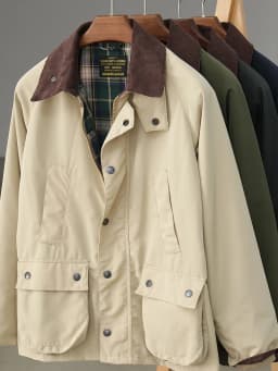 Men's new workwear wax jacket Ami khaki American retro corduroy lapel jacket