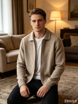 Autumn And Winter New Men's Wool Fashion Sweater Gentleman Knitted Coat Plus Size Zipper Cardigan Cashmere Sweater