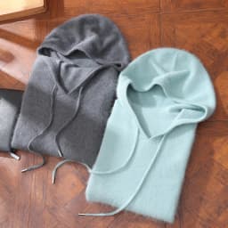 Men's Light Luxury Hooded Pullover Sweater 100% Pure Mink Cashmere Knitted Comfortable Soft Winter Jacket in Various Colors 