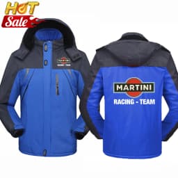 2025 Autumn And Winter Man's Martini Racing Logo Print Popula Leisurer Cold-Proof Jacket Warm Zipper Hoodies High Quality Coat
