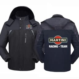 2025 Autumn And Winter Man's Martini Racing Logo Print Popula Leisurer Cold-Proof Jacket Warm Zipper Hoodies High Quality Coat