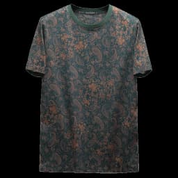 Summer Men's Printed Round Neck Short Sleeved T-shirt Fashion Slim Fit Casual Tshirts Trendy Social Tees Streetwear Men Clothing